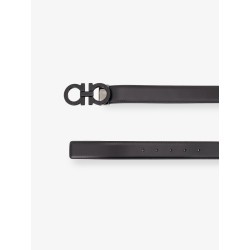Reversible leather belt