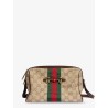 Camera bag GG fabric crossbody bag with metal Horsebit