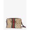 Camera bag GG fabric crossbody bag with metal Horsebit