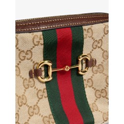 Camera bag GG fabric crossbody bag with metal Horsebit