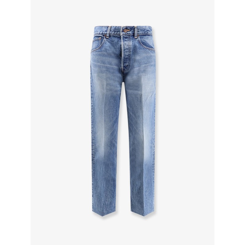 Boyfriend Jeans with Logo tag