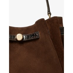 Romy suede bucket bag