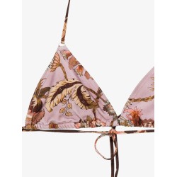 Aster nylon bikini with paisley print