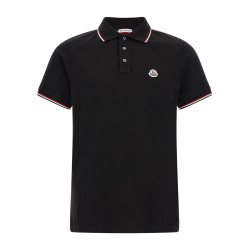 Tricolor trim polo shirt