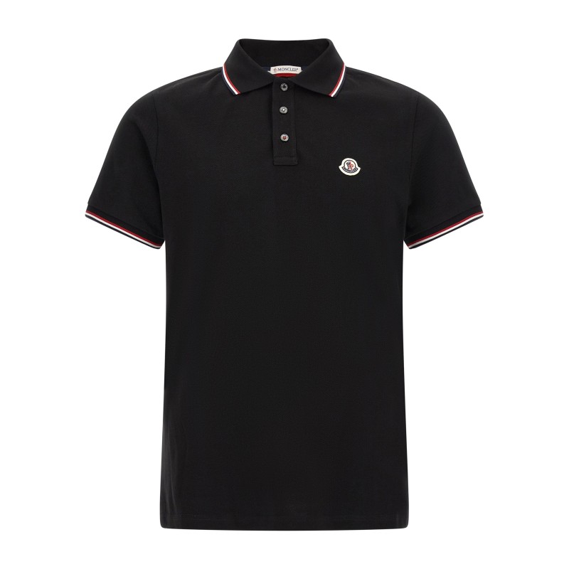 Tricolor trim polo shirt