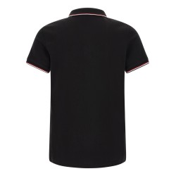 Tricolor trim polo shirt