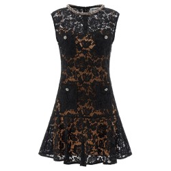 'Black lace crystal' dress