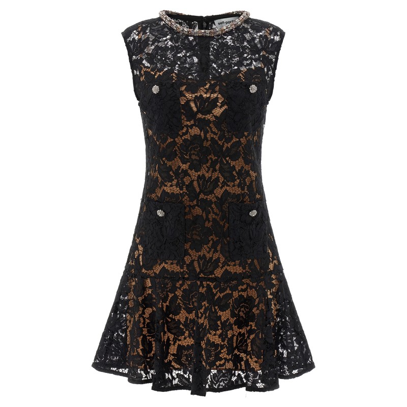 'Black lace crystal' dress