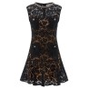 'Black lace crystal' dress