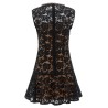'Black lace crystal' dress