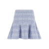 Check knit skirt