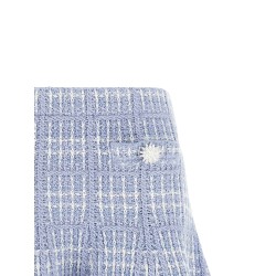 Check knit skirt