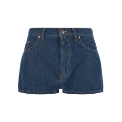 Chambray denim shorts