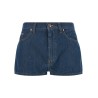 Chambray denim shorts