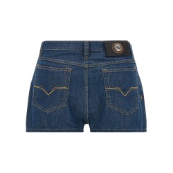 Chambray denim shorts