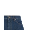 Chambray denim shorts