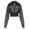 'Dracucollar cropped' bomber jacket