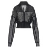 'Dracucollar cropped' bomber jacket