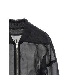 'Dracucollar cropped' bomber jacket