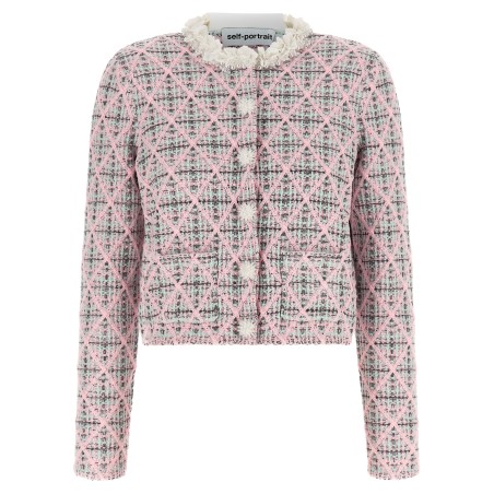 Floral collar cardigan