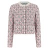 Floral collar cardigan