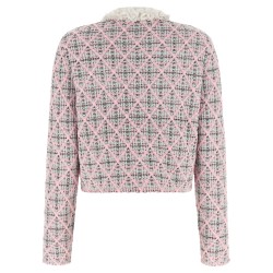 Floral collar cardigan