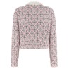 Floral collar cardigan