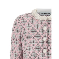 Floral collar cardigan