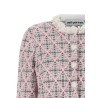 Floral collar cardigan