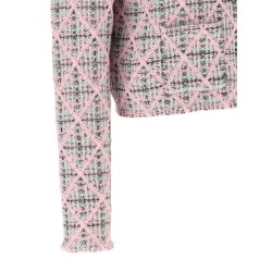 Floral collar cardigan