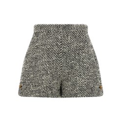 Bouclé wool shorts