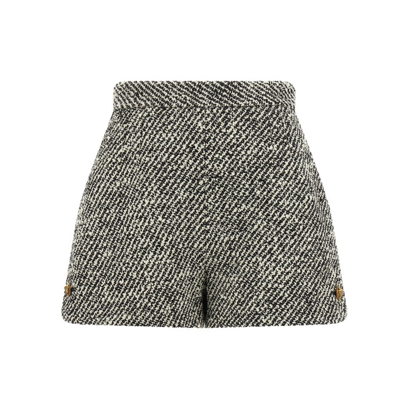 Bouclé wool shorts