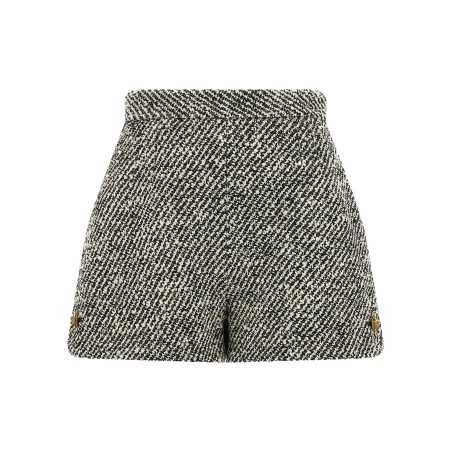 Bouclé wool shorts