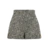 Bouclé wool shorts
