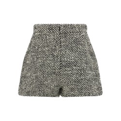 Bouclé wool shorts