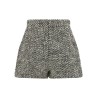 Bouclé wool shorts
