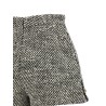 Bouclé wool shorts