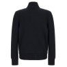 Two-material cardigan