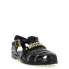 Jelly Sandals with Lettering Logo