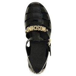 Jelly Sandals with Lettering Logo