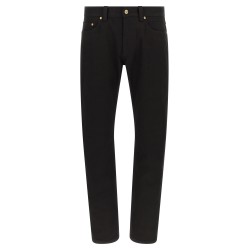 Medusa embroidery jeans