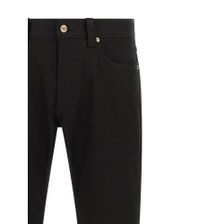Medusa embroidery jeans