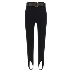 Leggings with stirrup and belt