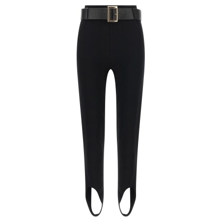 Leggings with stirrup and belt