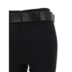 Leggings with stirrup and belt
