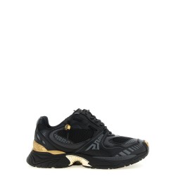 Mesh and leather sneakers