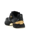 Mesh and leather sneakers