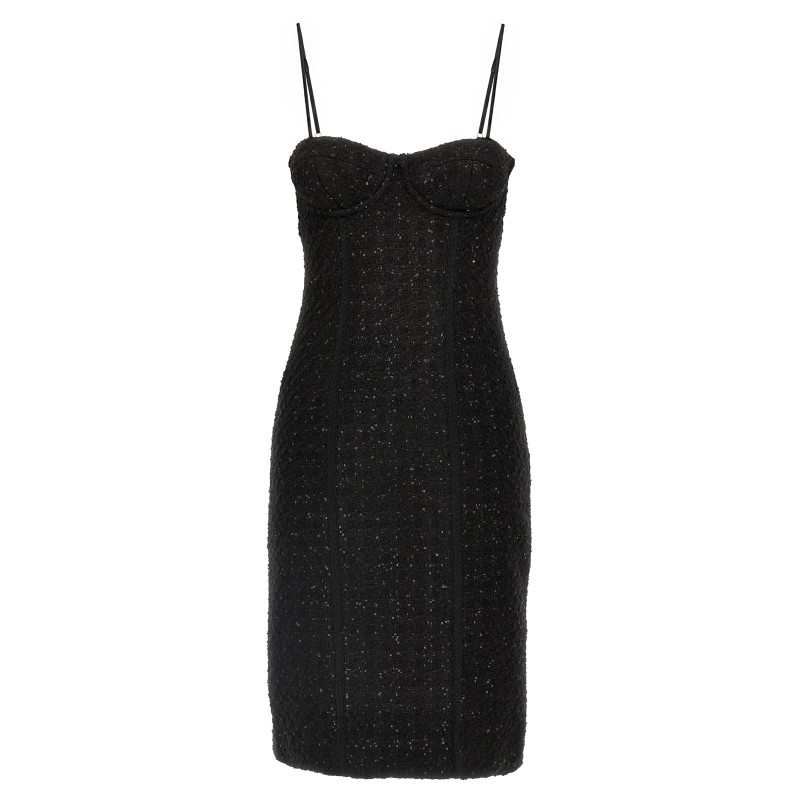 Bouclé midi dress