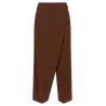 Asymmetrical panel pants