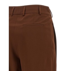 Asymmetrical panel pants